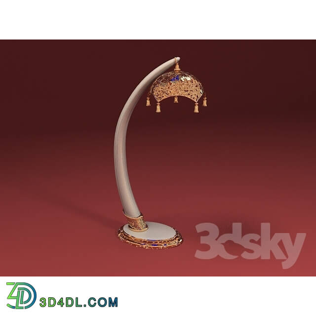 Floor lamp - table_ standard lamp factory Vidal grau