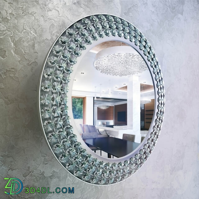 Mirror - Palwa Mirror Crystal Nickel Chrome Glass