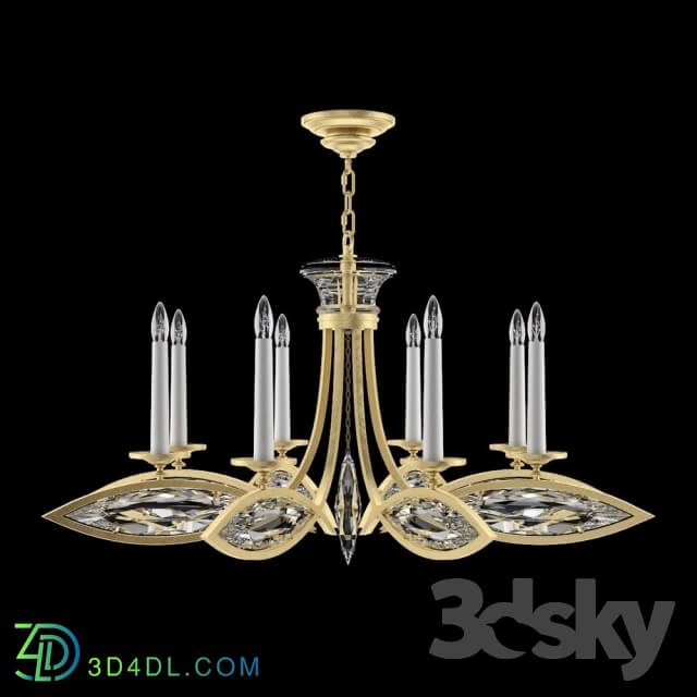 Ceiling light - Fine Art Lamps_ 843940-22 _gold finish_ faceted crystals_