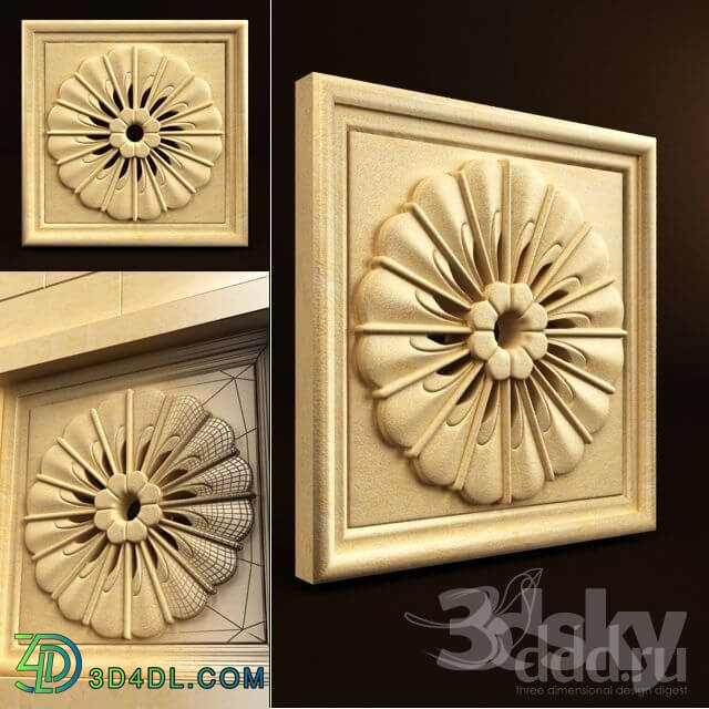 Decorative plaster - Palimanan Carving Ornament 06