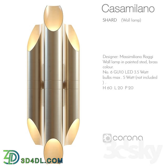Wall light - Casamilano shard wall lamp