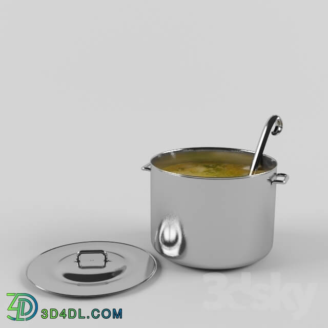 Other kitchen accessories - Saucepan with soup