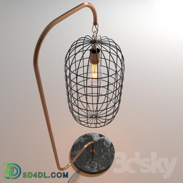 Table lamp - Table lamp Golden Cage