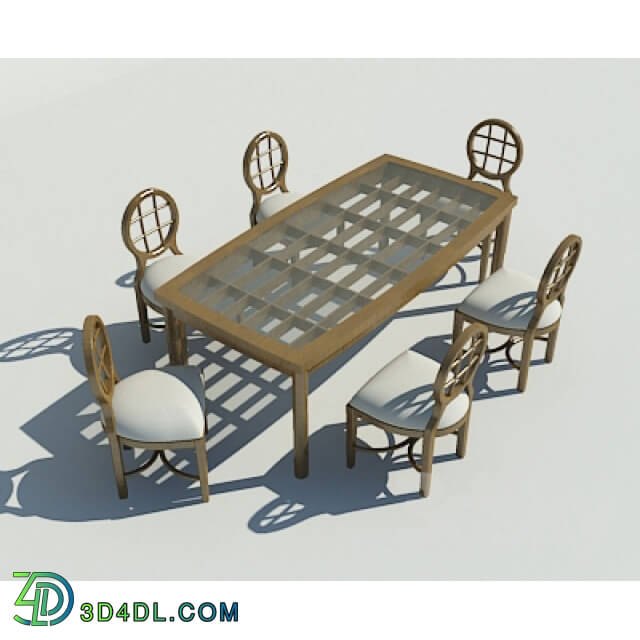 Table _ Chair - table with chairs