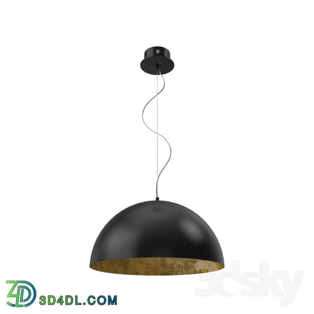 Ceiling light - 94228 LED suspension GAETANO_ 24W _LED__ Ø530_ steel_ black_ gold