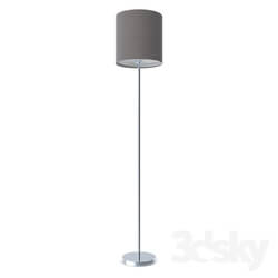 Floor lamp - 95165 Floor lamp PASTERI_ 1х60W _E27__ Ø280_ H1575_ nickel matt _ textile_ anthracite-brown 