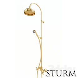 Faucet - Shower rack STURM Retro_ color gold 