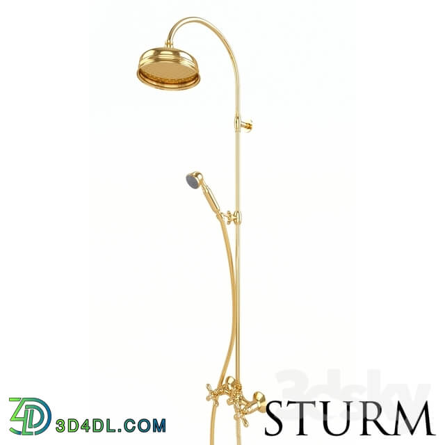 Faucet - Shower rack STURM Retro_ color gold