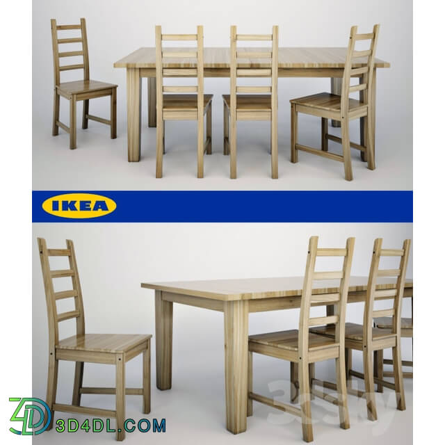 Table _ Chair - Ikea Sturnes _ Kaustby