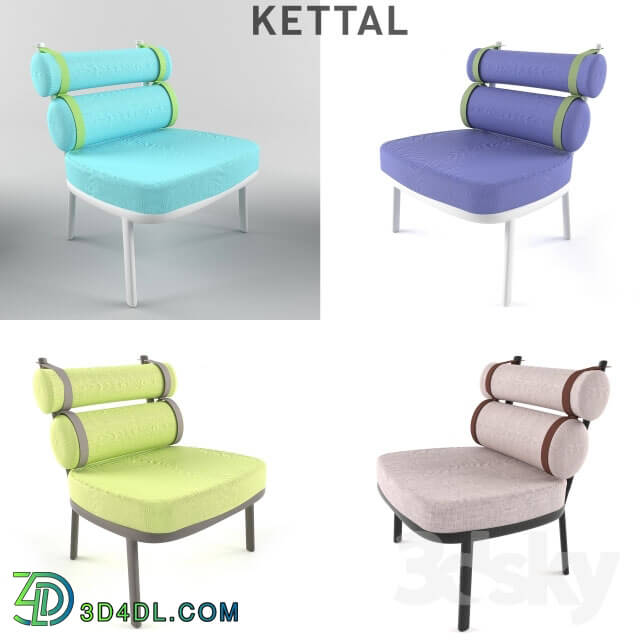 Arm chair - Kettal Roll 4 colors Collection 2016