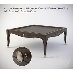 Table - table Bernhardt Miramont Cocktail Table _360-011_ 