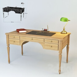 Table - Cadore Table _ bankers lamp 