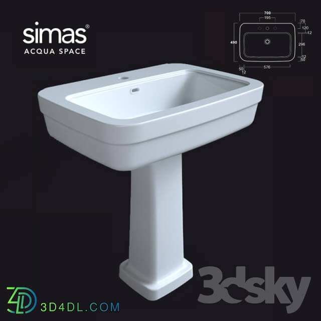 Wash basin - Wash simas EVO11_EVO03