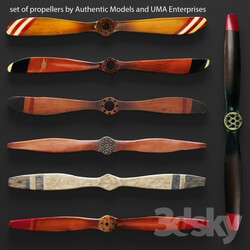 Other decorative objects - Set propellers from UMA Enterprises and Authentic Models 