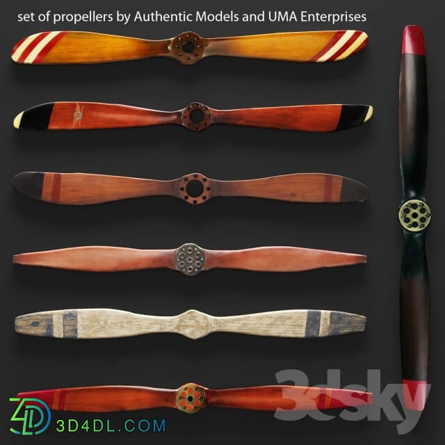 Other decorative objects - Set propellers from UMA Enterprises and Authentic Models