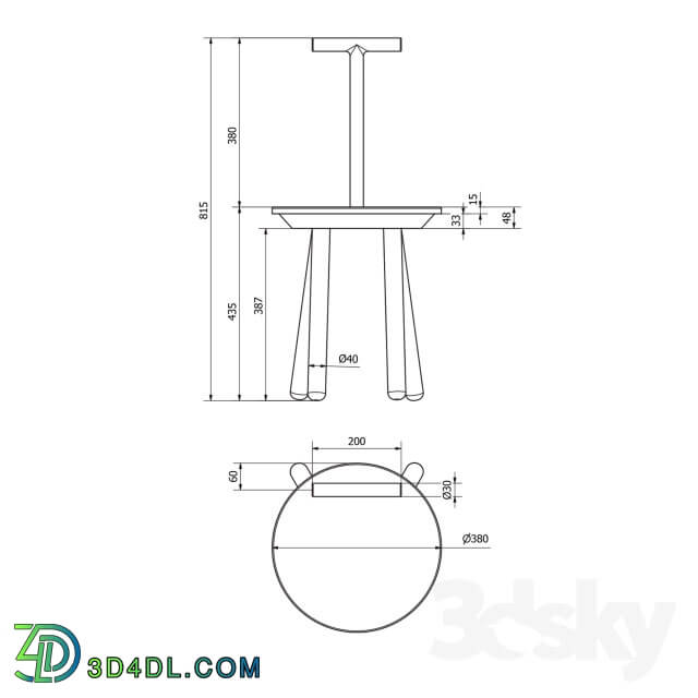 Chair - Rung stool