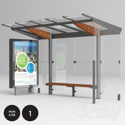 Other architectural elements - bus stop shelter mmcité regio REG210b 