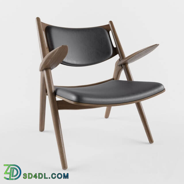 Arm chair - CH28 SAWHORSE EASY CHAIR