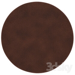 Carpets - Carpet round brown displace 