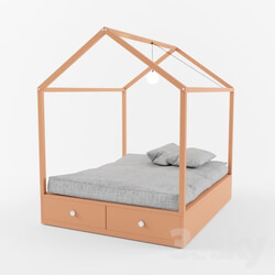 Bed - House Framed Bed 