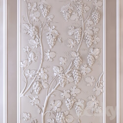 Decorative plaster - Decorative Panels Grapes. Panel The Grapes 