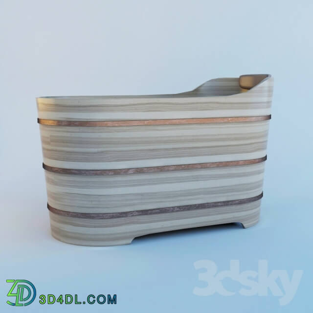 Bathtub - Wooden bathtub