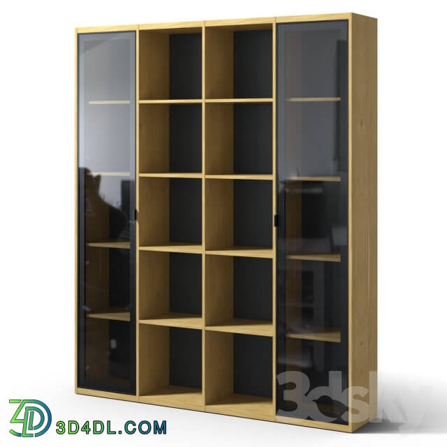 Wardrobe _ Display cabinets - Bookshelf with glass facades