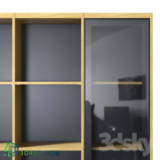 Wardrobe _ Display cabinets - Bookshelf with glass facades