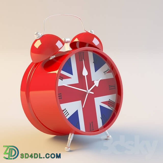 Other decorative objects - Alarm clock with British flag