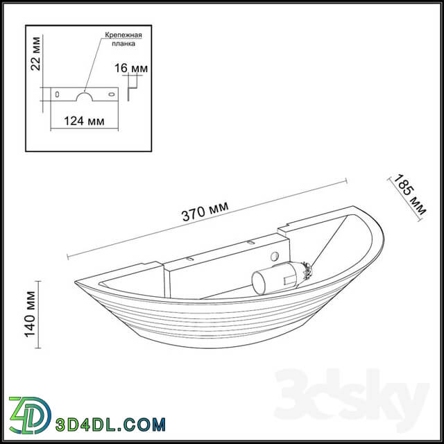 Wall light - Wall lamp ODEON LIGHT 3547 _ 1W GIPS