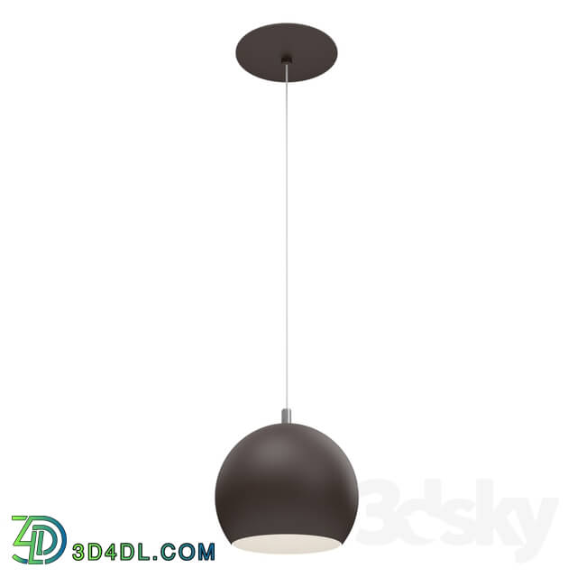 Ceiling light - 95836 LED suspension PETTO LED_ 1X3_3W _GU10__ Ø150_ steel_ black