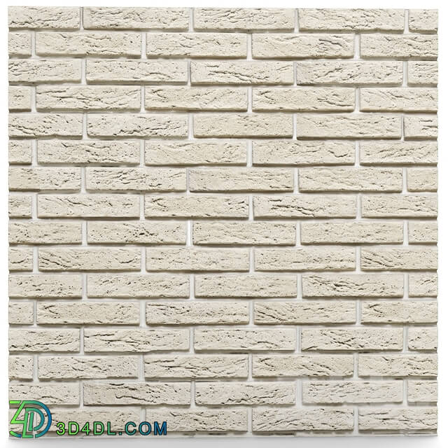 Stone - White Brick Wall