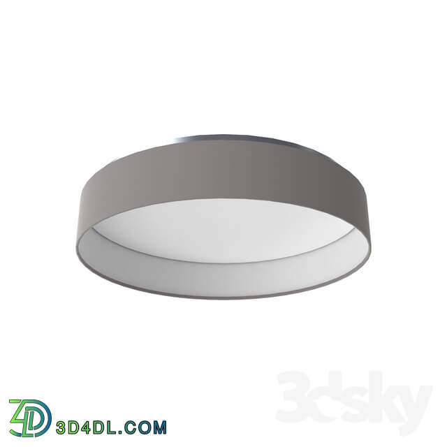 Ceiling light - 93952 LED chandelier PALOMARO_ 24W _LED__ Ø500_ plastic _ textile gray-brown