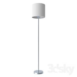 Floor lamp - 95164 Floor lamp PASTERI_ 1х60W _E27__ Ø280_ H1575_ nickel matt _ textile_ white 