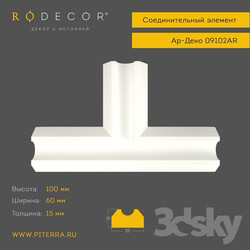 Decorative plaster - Connecting element RODECOR Art Deco 09102AR 