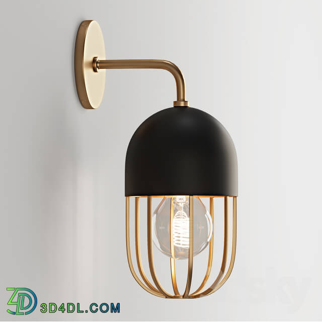 Wall light - Capsule cage sconce