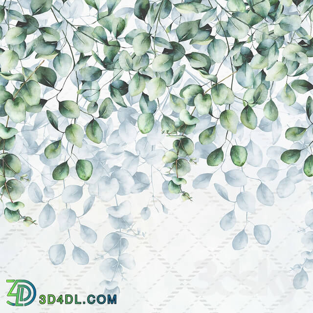 Wall covering - Creativille _ Wallpapers _ Eucalyptus leaves 4750