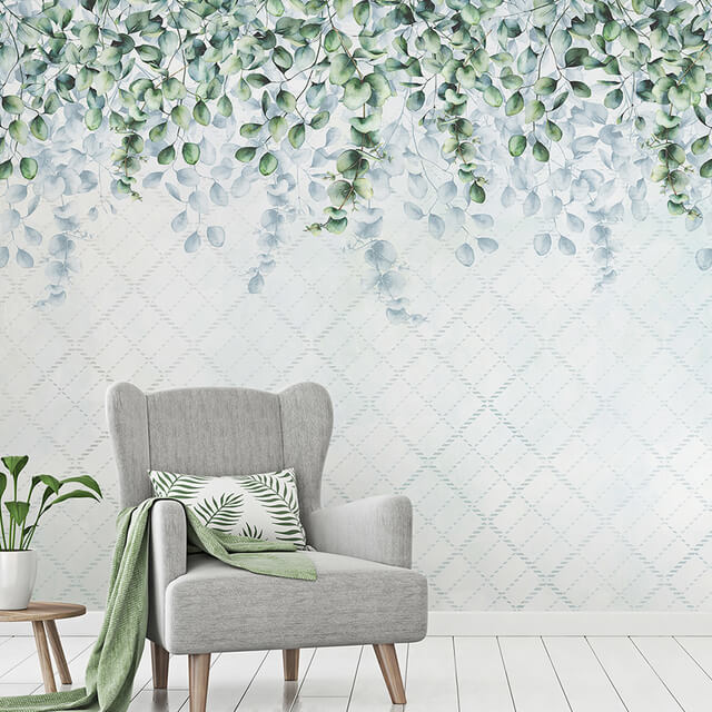 Wall covering - Creativille _ Wallpapers _ Eucalyptus leaves 4750