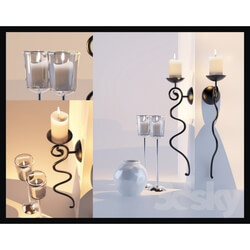 Other decorative objects - Candlesticks and vases 