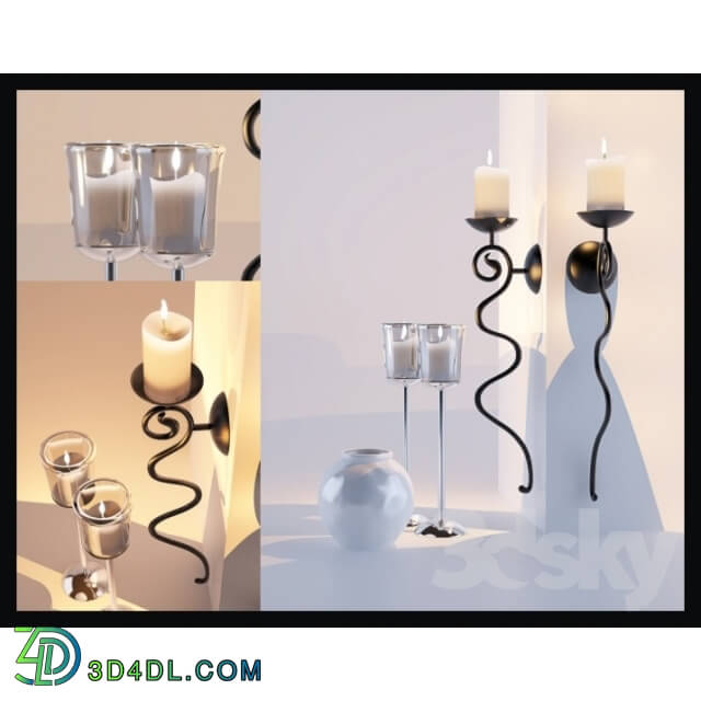 Other decorative objects - Candlesticks and vases