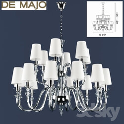 Ceiling light - Chandelier De Majo 2599 K12 _6 SHADE 