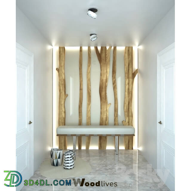 Other decorative objects - Birch wall panel