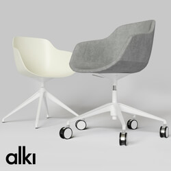 Chair - KUSKOA BI _ Chair with 5-spoke base 