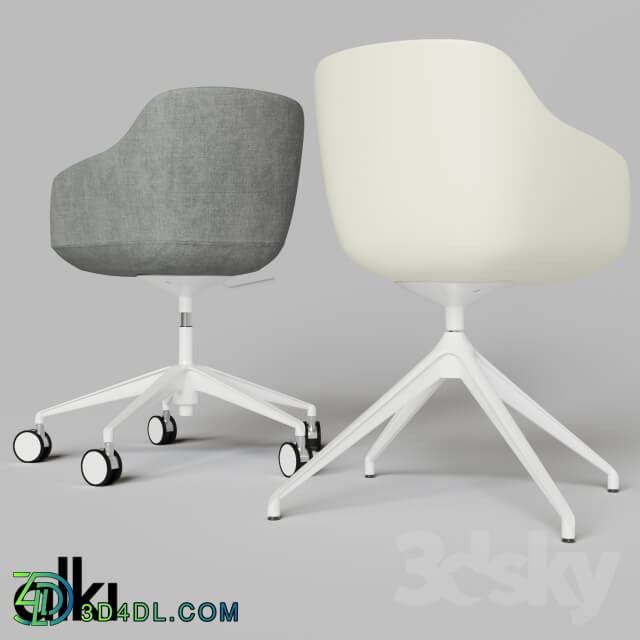 Chair - KUSKOA BI _ Chair with 5-spoke base