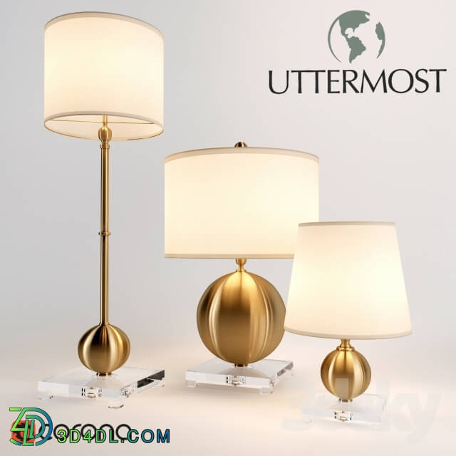 Table lamp - Uttermost Laton lamps table