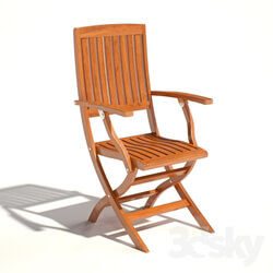 Chair - Folding chair Como Teak folding dinning arm chair 
