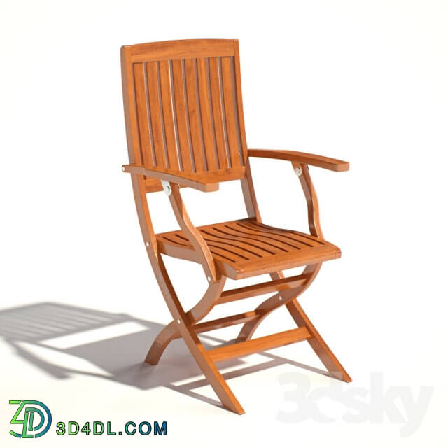 Chair - Folding chair Como Teak folding dinning arm chair