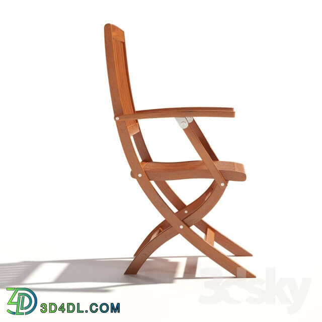 Chair - Folding chair Como Teak folding dinning arm chair