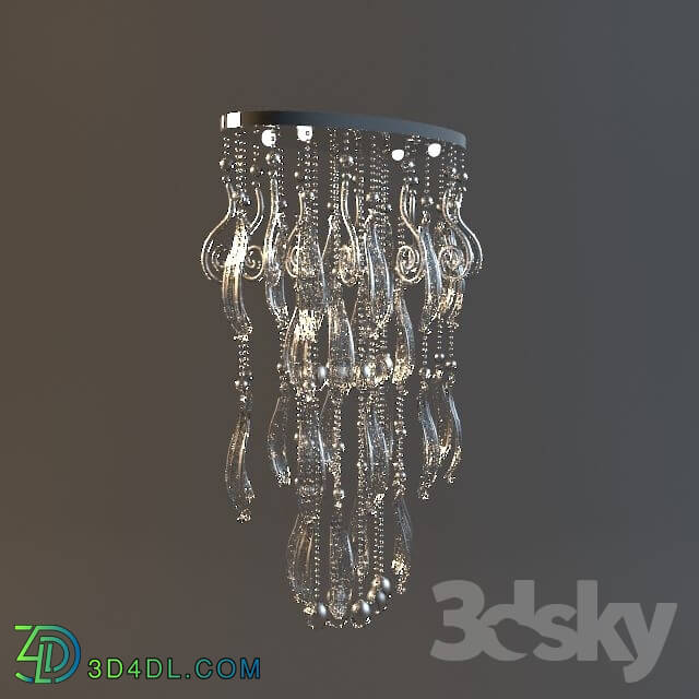 Ceiling light - chandelier with leaves