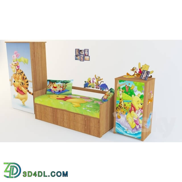 Full furniture set - Children__39_s _quot_Winnie the Pooh_quot_